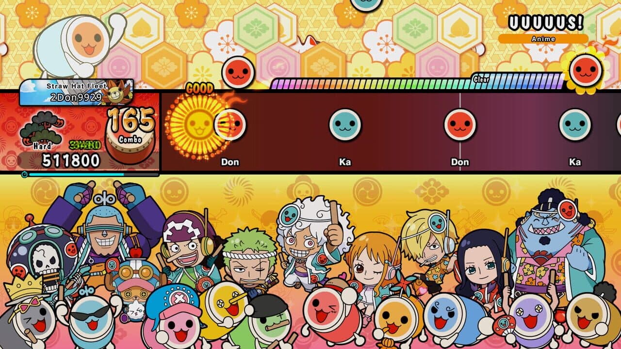 Taiko no Tatsujin: Rhythm Festival - One Piece Anime 25th Anniversary Collab. Pack screenshot 1