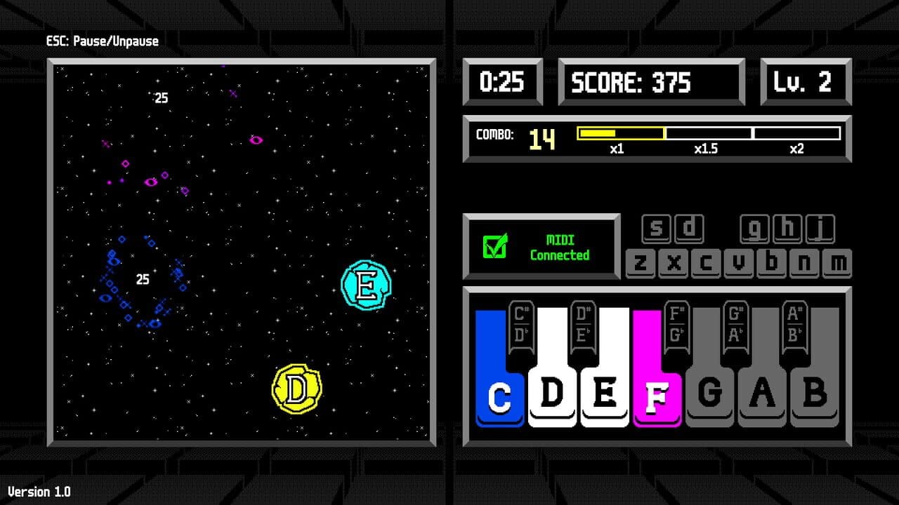 Musical Meteors screenshot 1