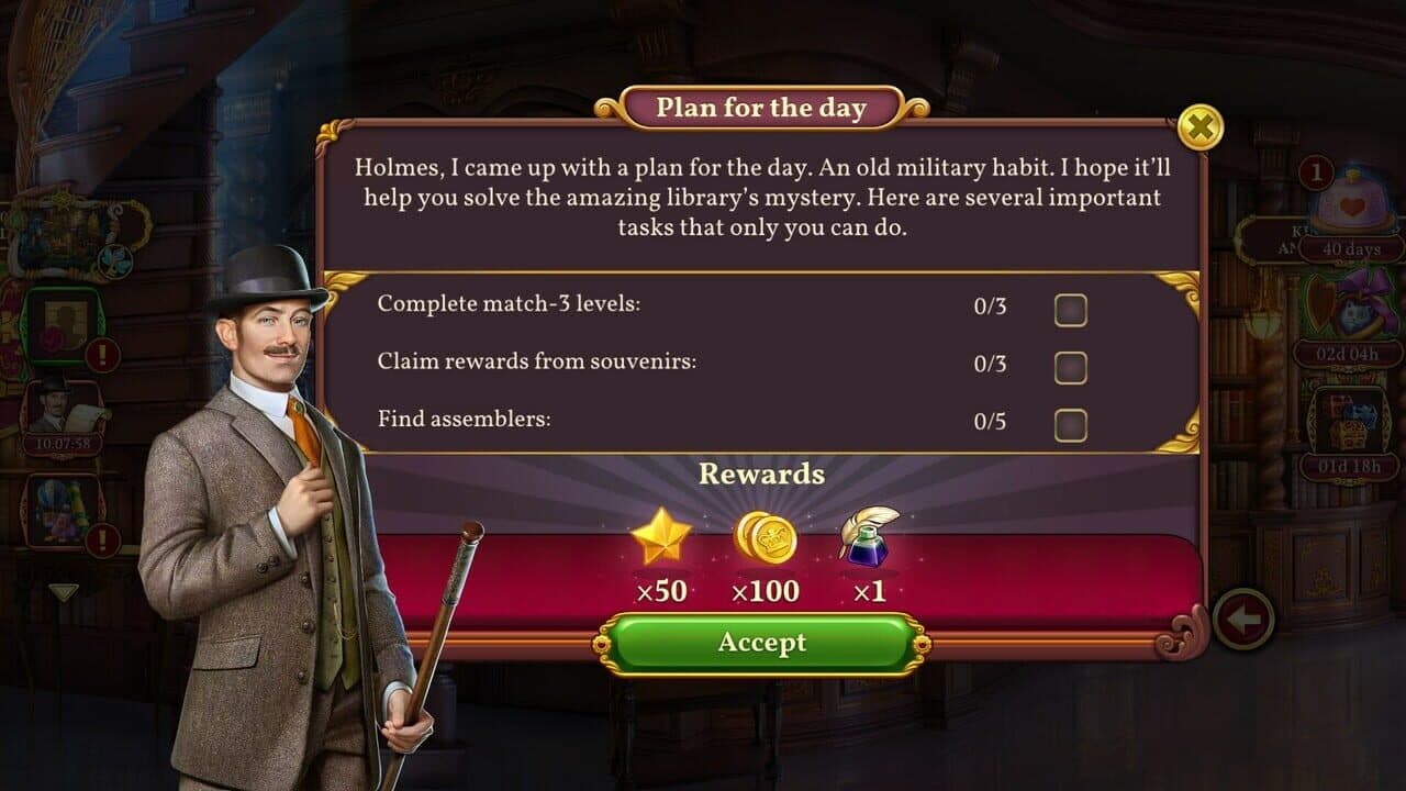 Sherlock: Hidden Object & Match-3 Mystery thumbnail 2