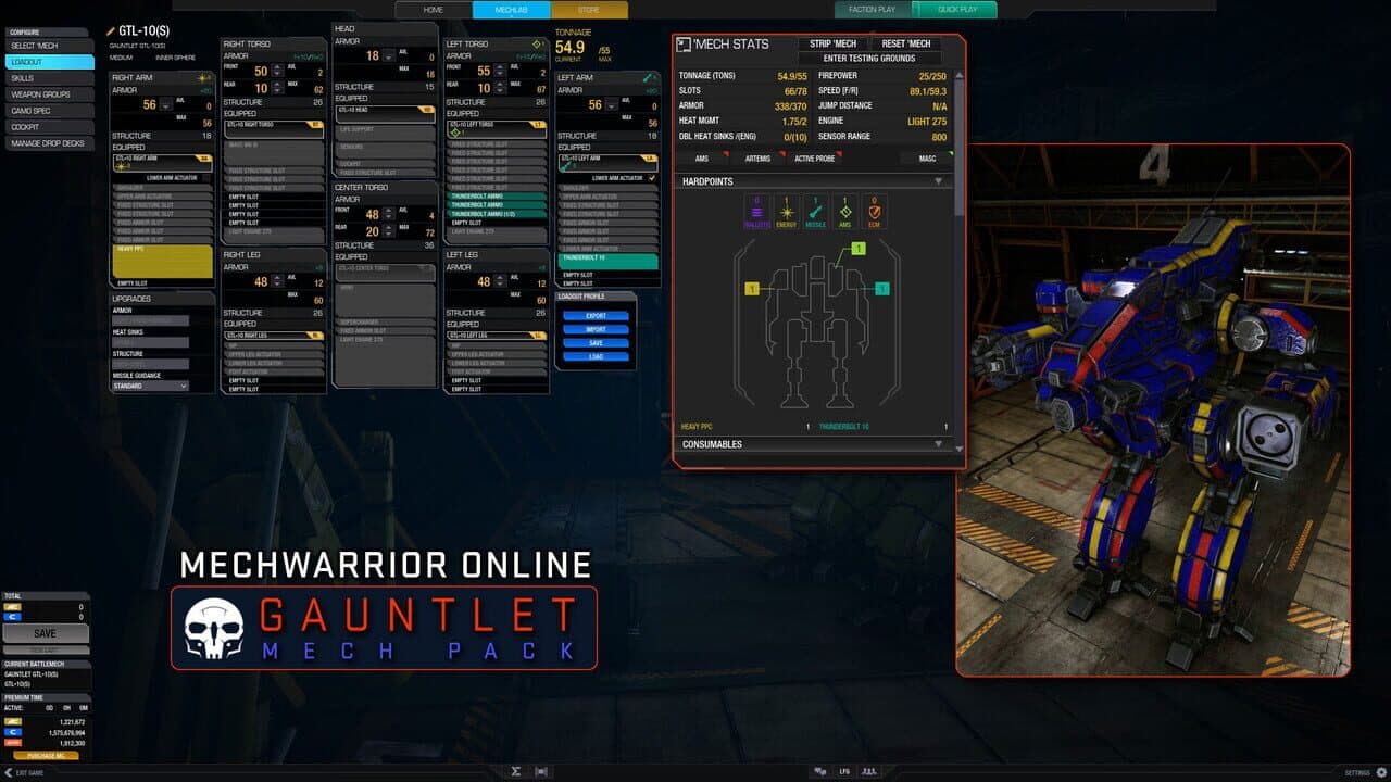 MechWarrior Online: Gauntlet Mech Pack screenshot 1