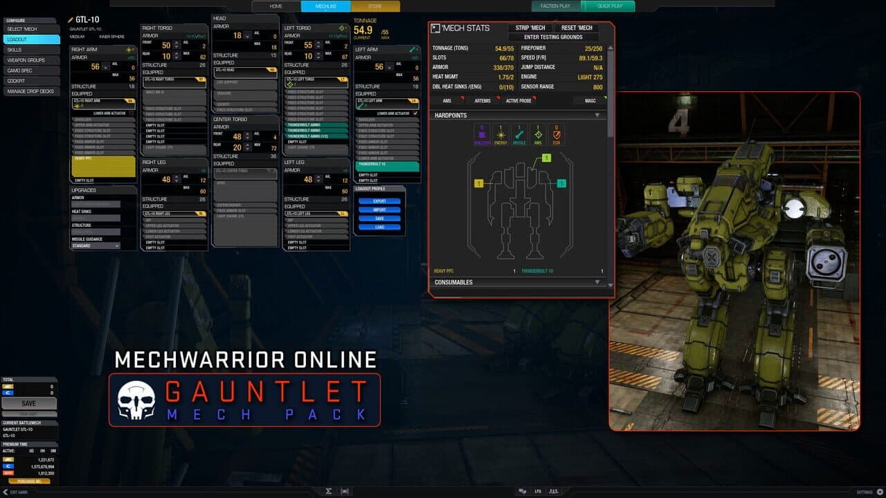 MechWarrior Online: Gauntlet Mech Pack thumbnail 6
