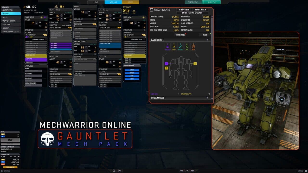 MechWarrior Online: Gauntlet Mech Pack thumbnail 10