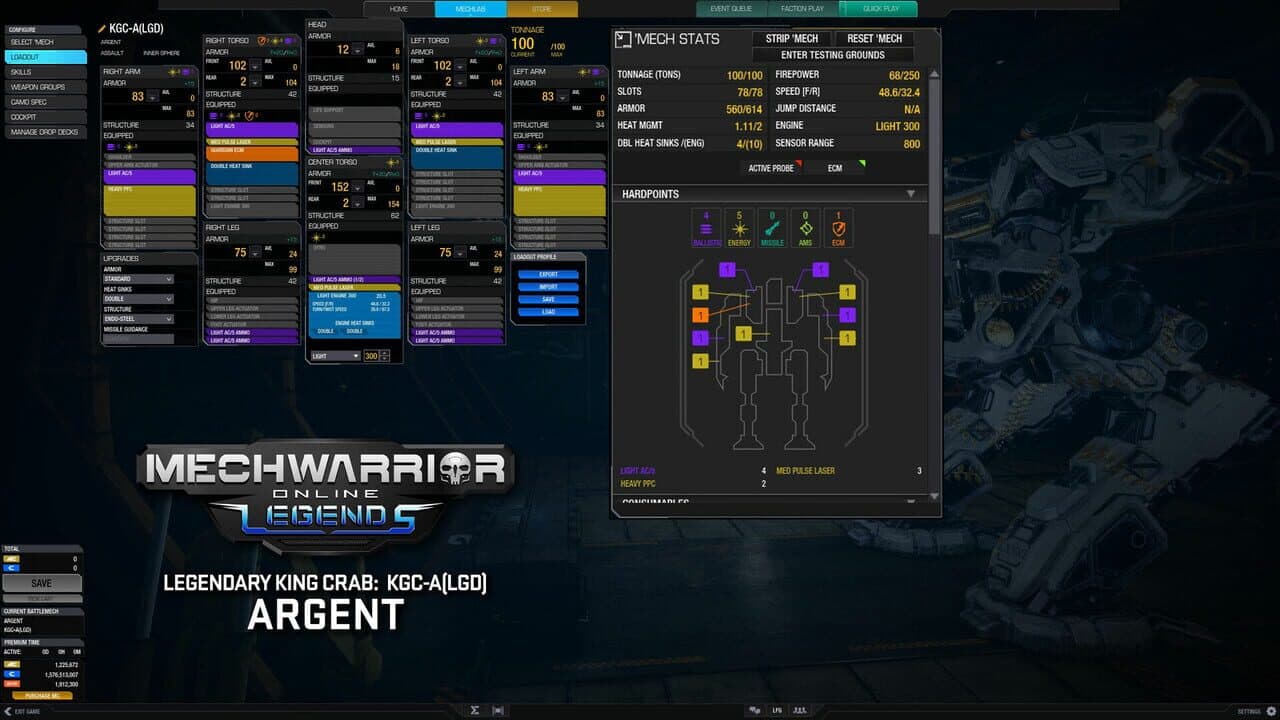 MechWarrior Online: Argent Legendary Mech Pack thumbnail 3
