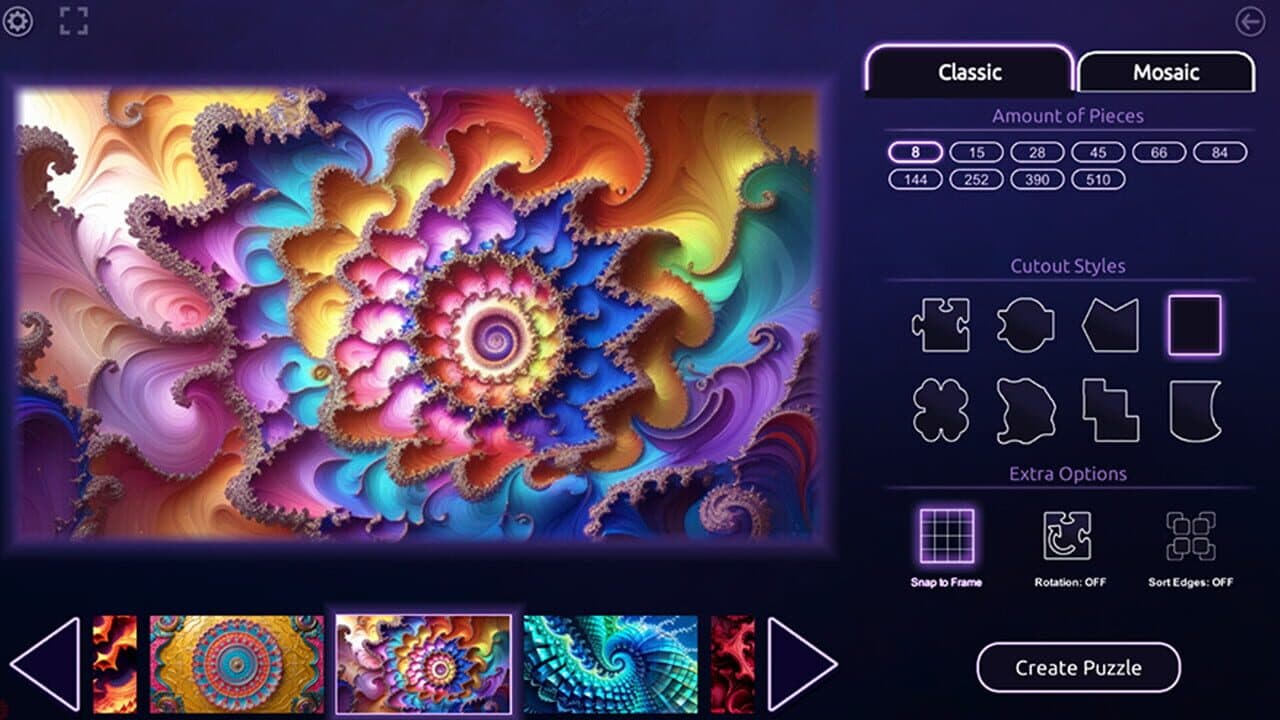 Master of Pieces Jigsaw Puzzle: Mandalas and Fractals thumbnail 4
