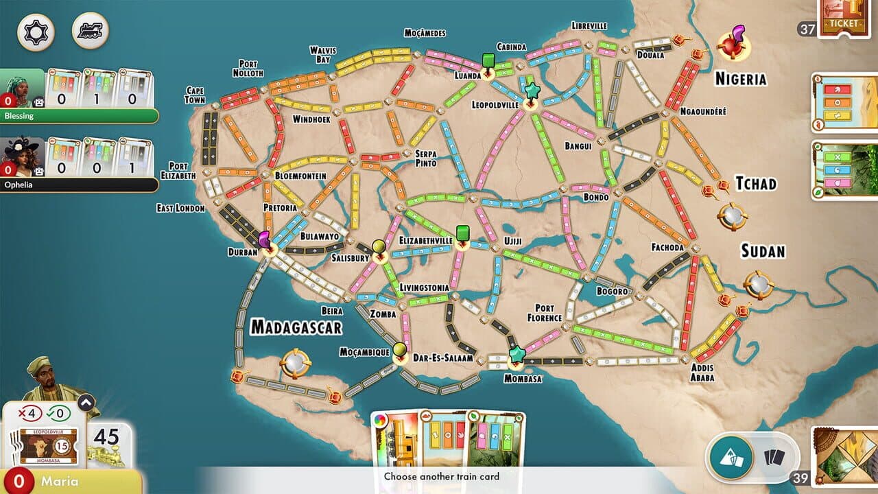Ticket to Ride: Heart of Africa Expansion screenshot 1