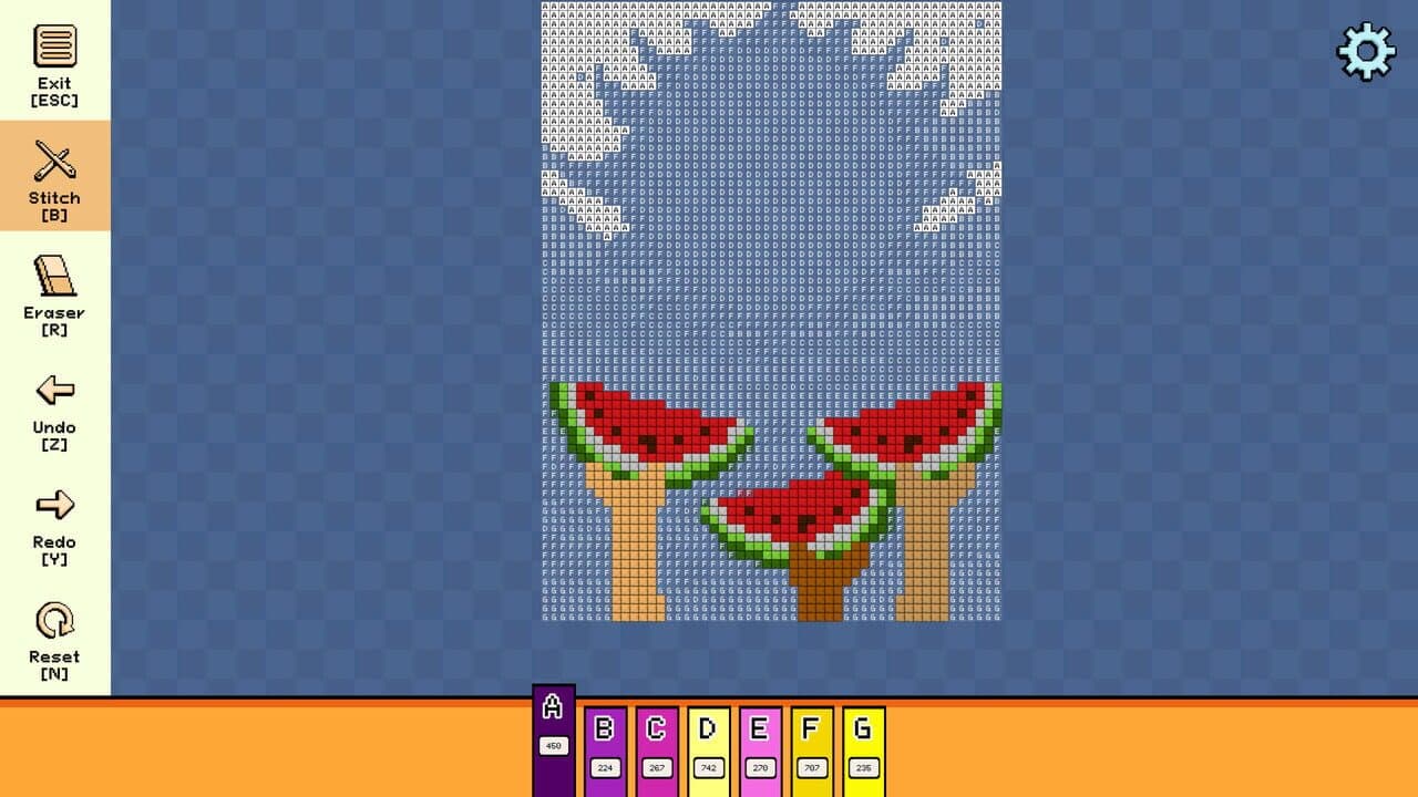 Pixel Cross Stitch: Color by Number - Summer Pack 2 screenshot 1
