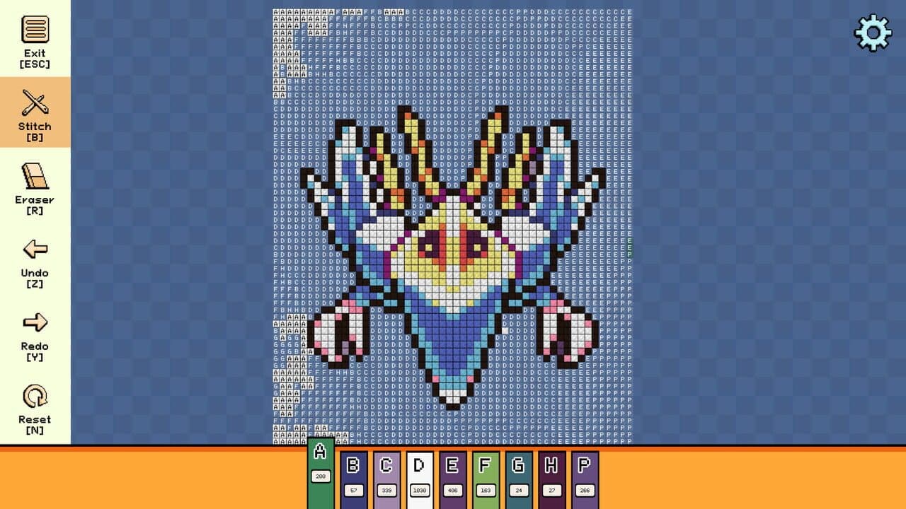 Pixel Cross Stitch: Color by Number - Menacing Monsters Pack 3 thumbnail 2