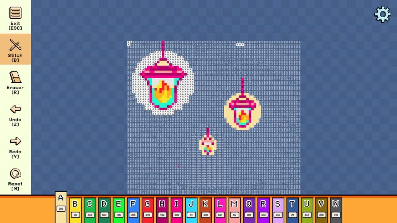 Pixel Cross Stitch: Color by Number - Enchanted Worlds Pack 2 thumbnail 2