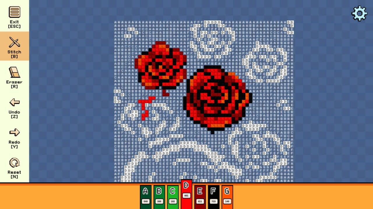 Pixel Cross Stitch: Color by Number - Flowers and Butterflies Pack 3 thumbnail 2