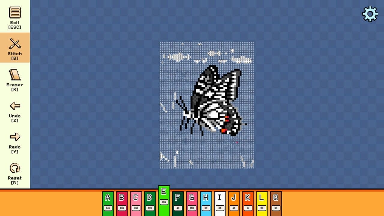 Pixel Cross Stitch: Color by Number - Flowers and Butterflies Pack 3 thumbnail 3