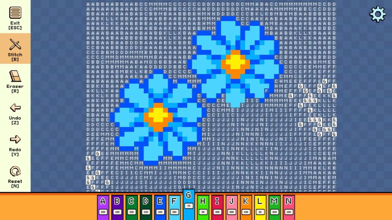 Pixel Cross Stitch: Color by Number - Flowers and Butterflies Pack 3 thumbnail 4