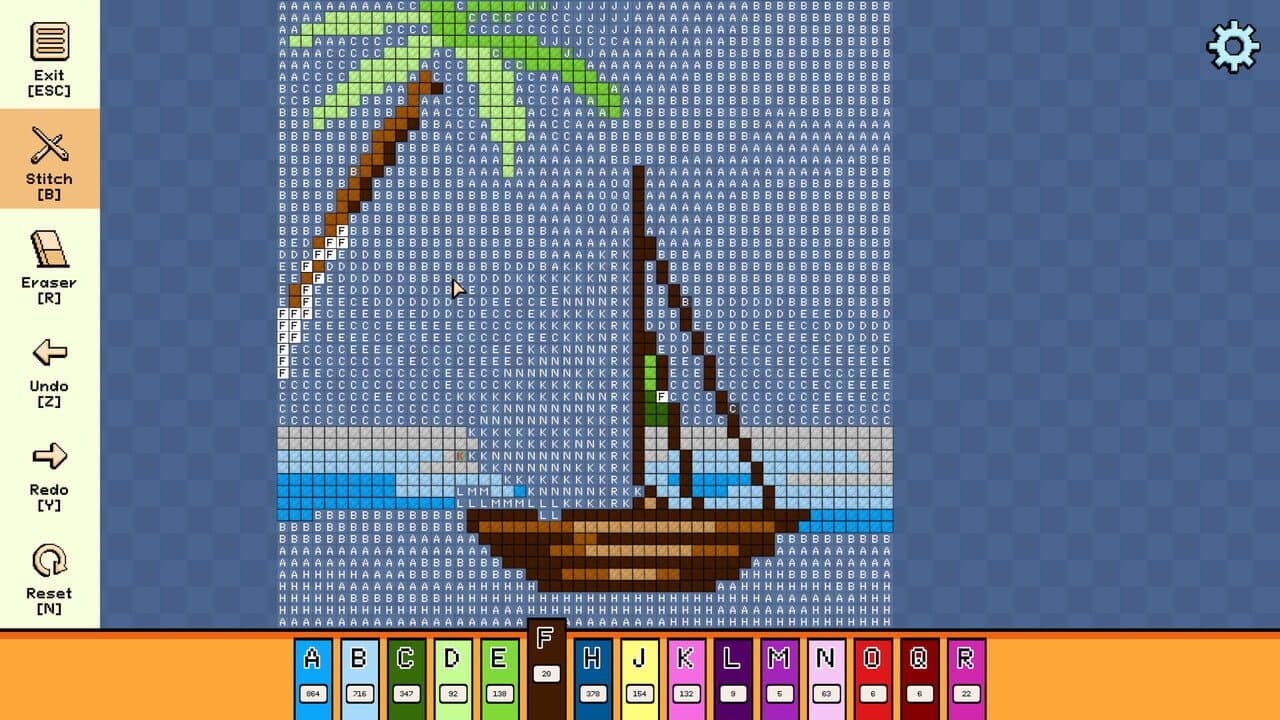 Pixel Cross Stitch: Color by Number - Summer Pack 3 screenshot 1