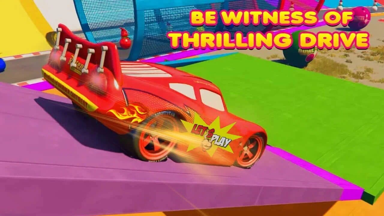Superhero Car Race: Mega Ramp thumbnail 3