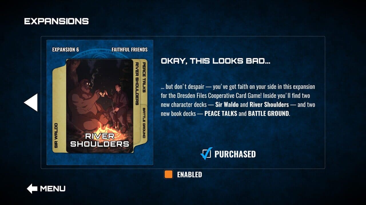 The Dresden Files Cooperative Card Game: Expansion 6 - Faithful Friends screenshot 1