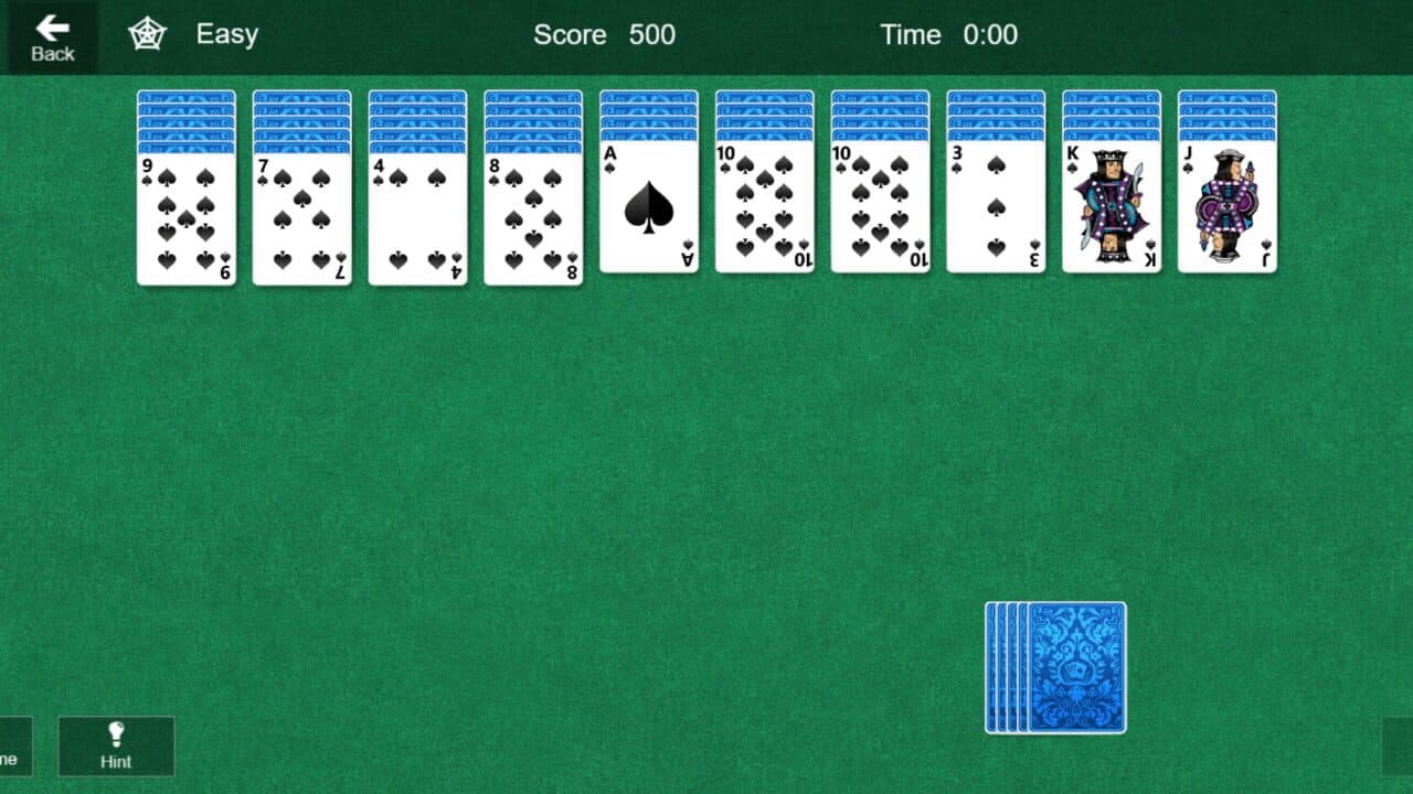 Microsoft Spider Solitaire screenshot 1