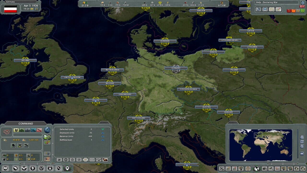 Supreme Ruler 2030: Supreme Ruler 1936 Remastered DLC screenshot 1