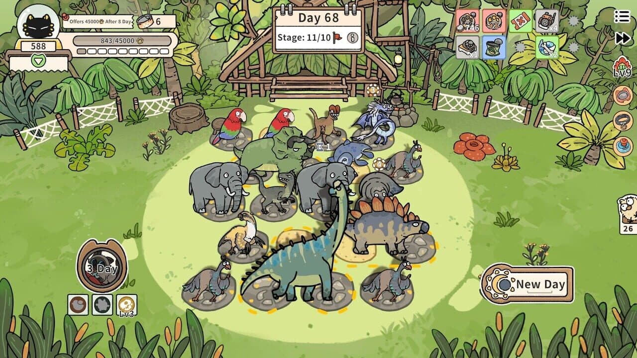 Cat God Ranch:​​ Age of Dinosaurs​ screenshot 1