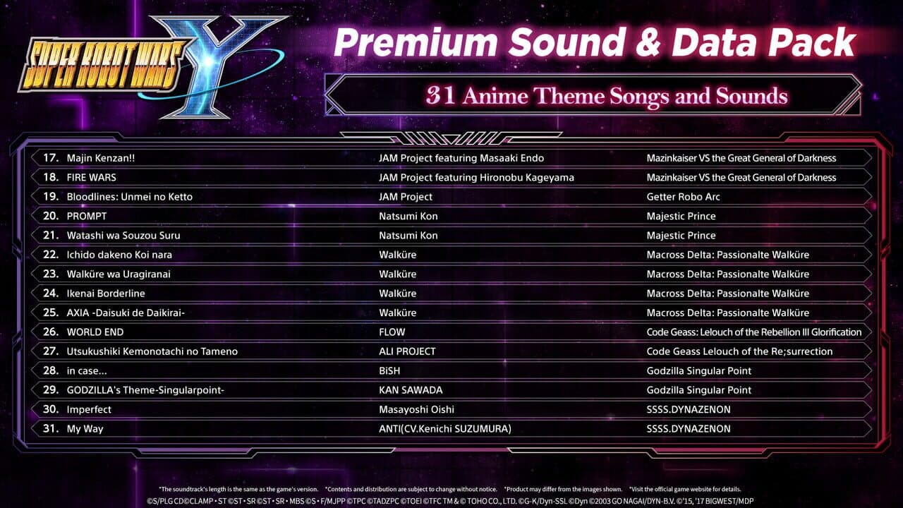 Super Robot Wars Y: Premium Sound & Data Pack thumbnail 6
