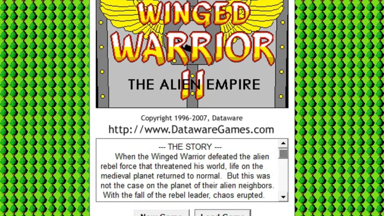Winged Warrior II: The Alien Empire screenshot 1