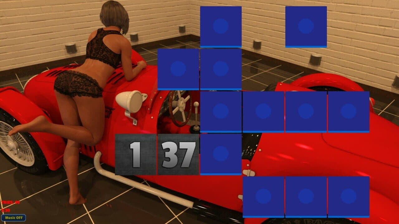 Sexy Memory Puzzle: Sports Car Girl screenshot 1