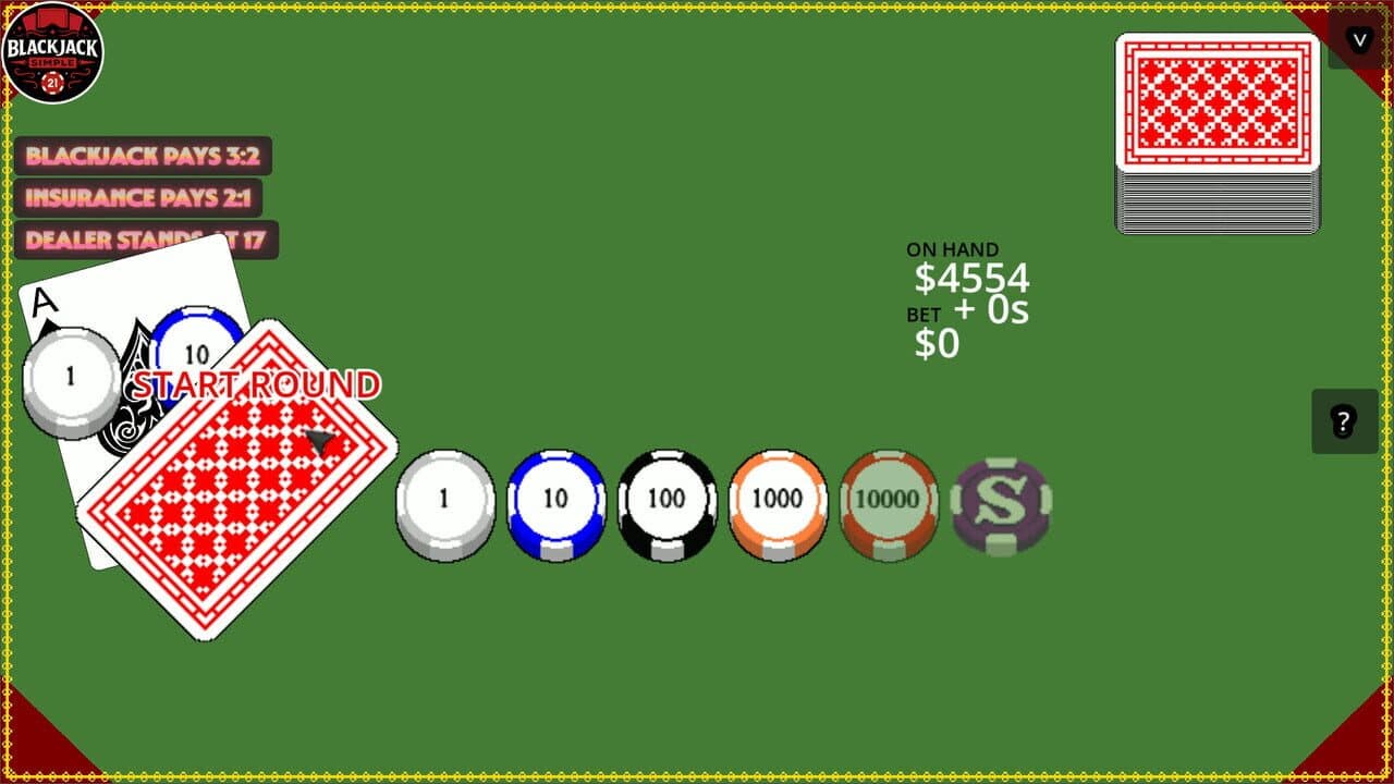 Blackjack Simple screenshot 1