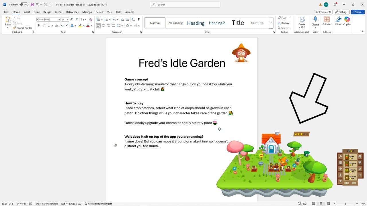 Fred's Idle Garden screenshot 1