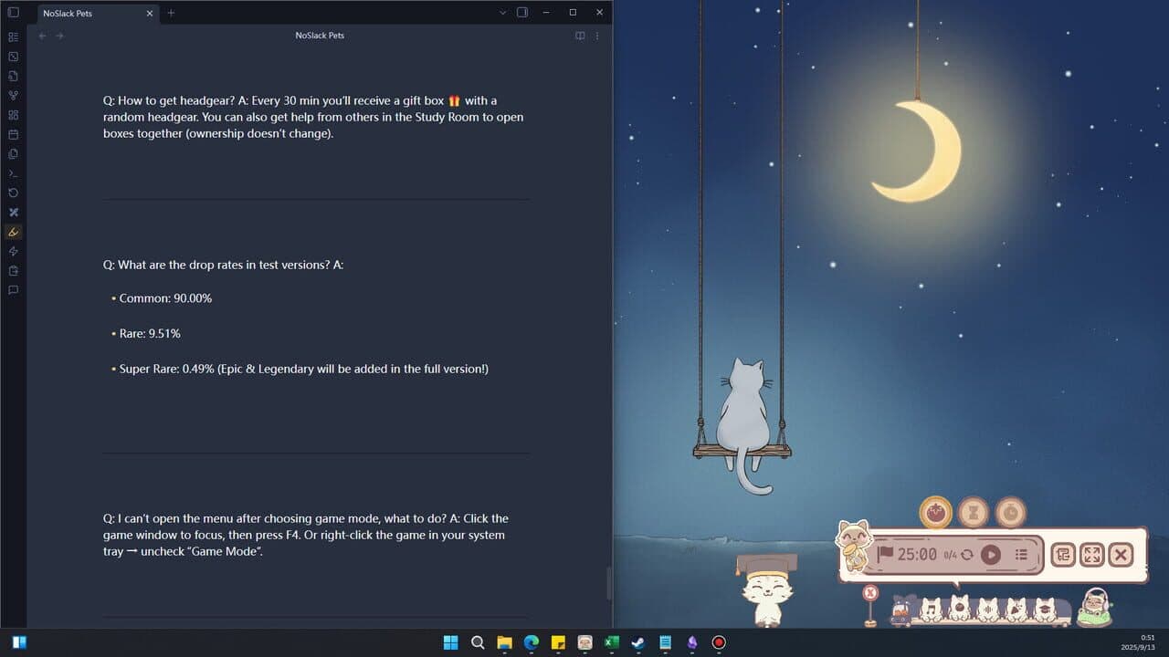 NoSlack Pets: Lo-Fi Paws screenshot 1