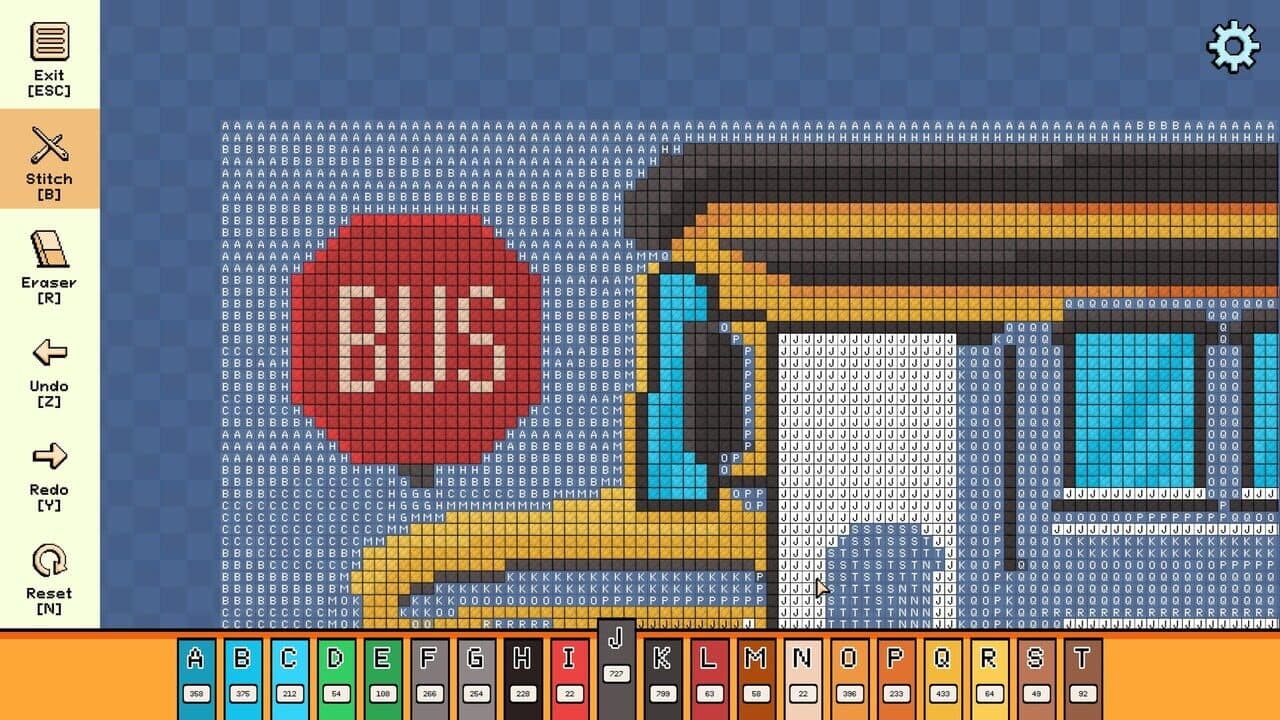 Pixel Cross Stitch: Color by Number - Back To School Pack screenshot 1