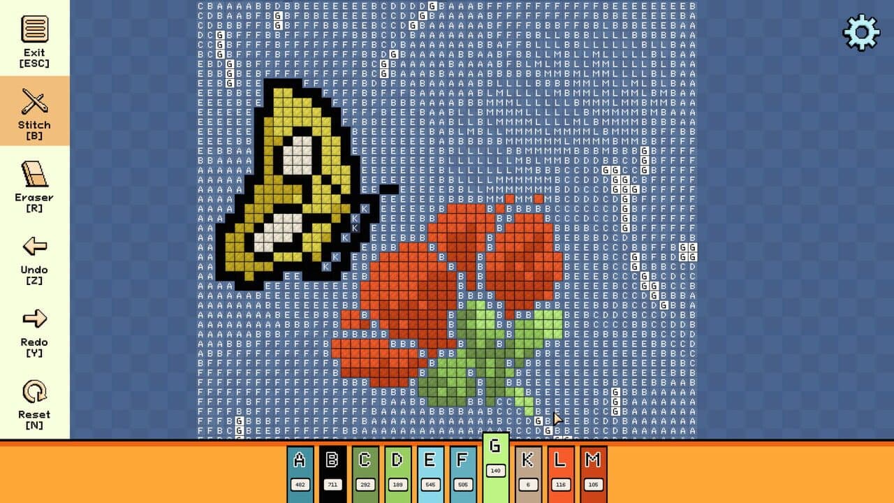 Pixel Cross Stitch: Color by Number - Simple Nature Pack 2 screenshot 1
