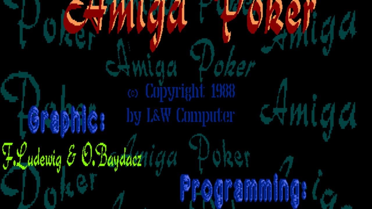 Amiga Poker screenshot 1
