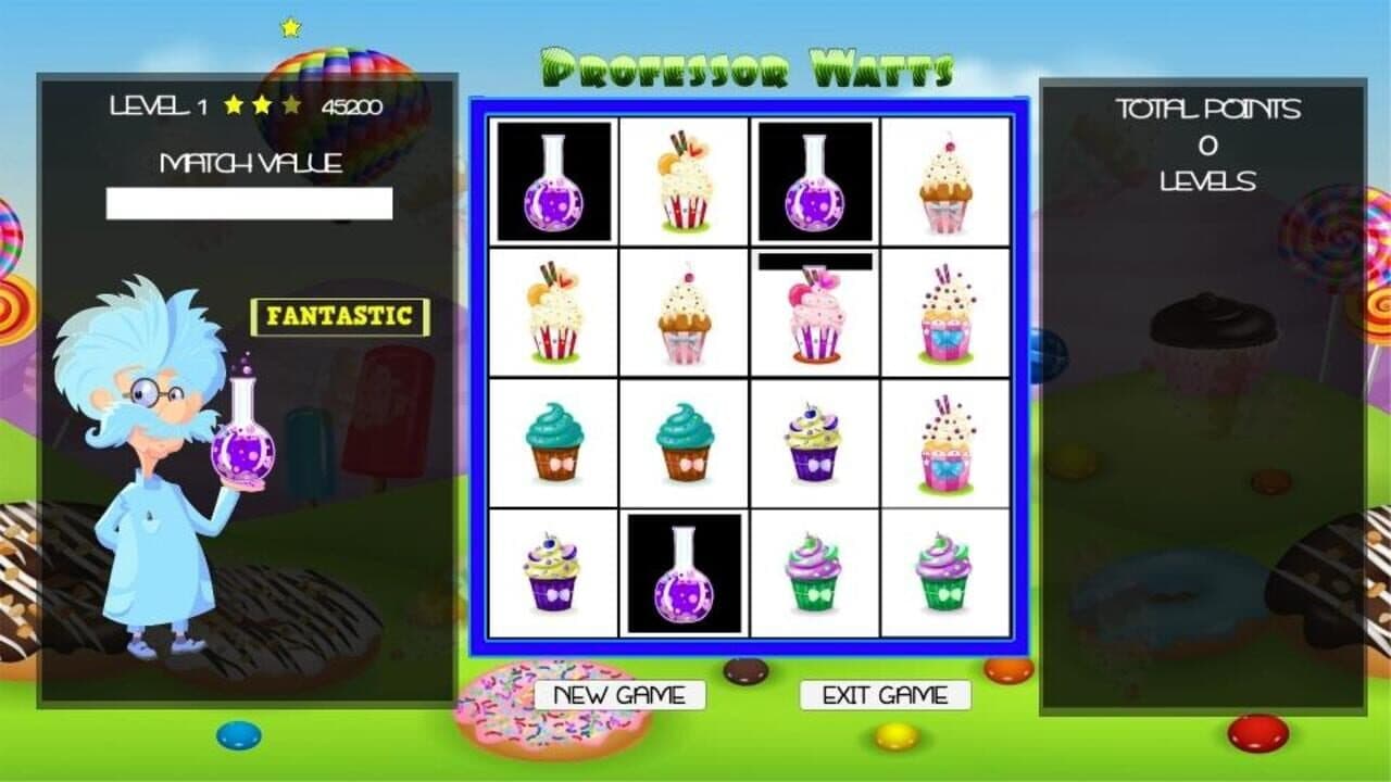 Professor Watts Memory Match: Yummy Cupcakes thumbnail 2