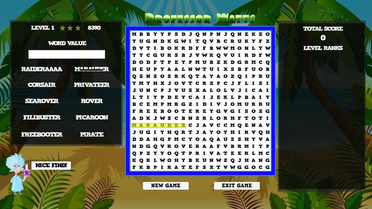 Professor Watts Word Search: Pirates Life thumbnail 4