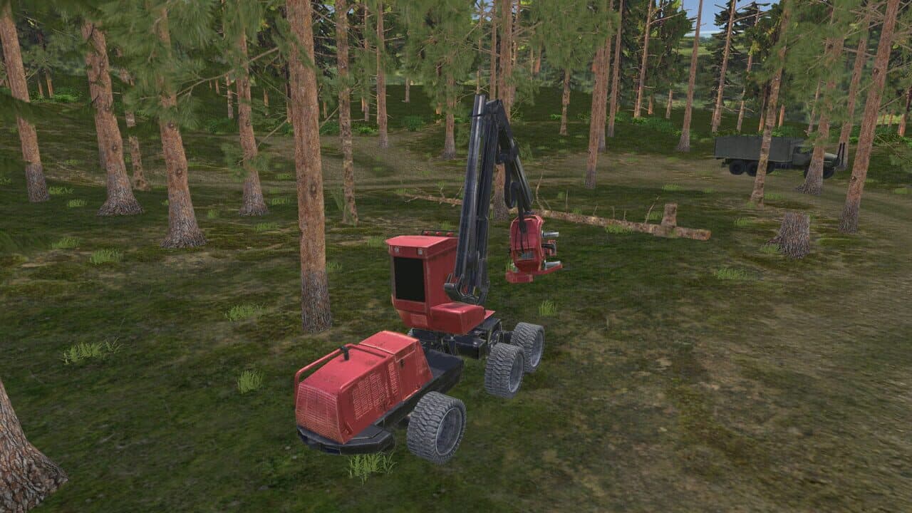 Forest Harvester Tractor 3D thumbnail 2