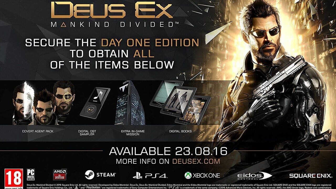 Deus Ex: Mankind Divided - Day One Edition screenshot 1