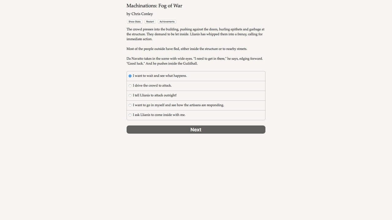 Machinations: Fog of War screenshot 1