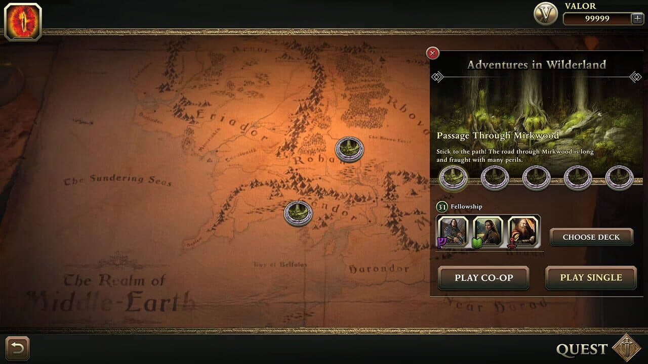 The Lord of the Rings: Adventure Card Game screenshot 1