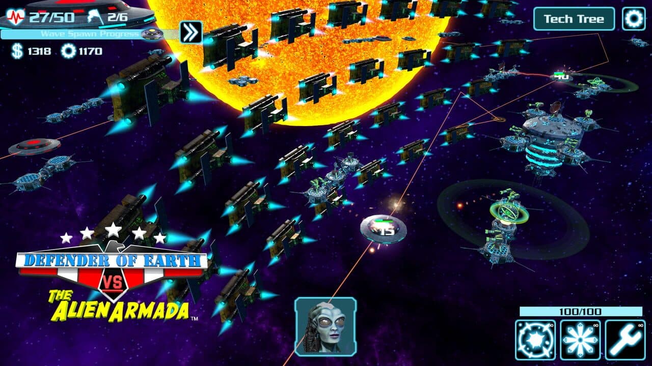 Defender of Earth vs. The Alien Armada screenshot 1