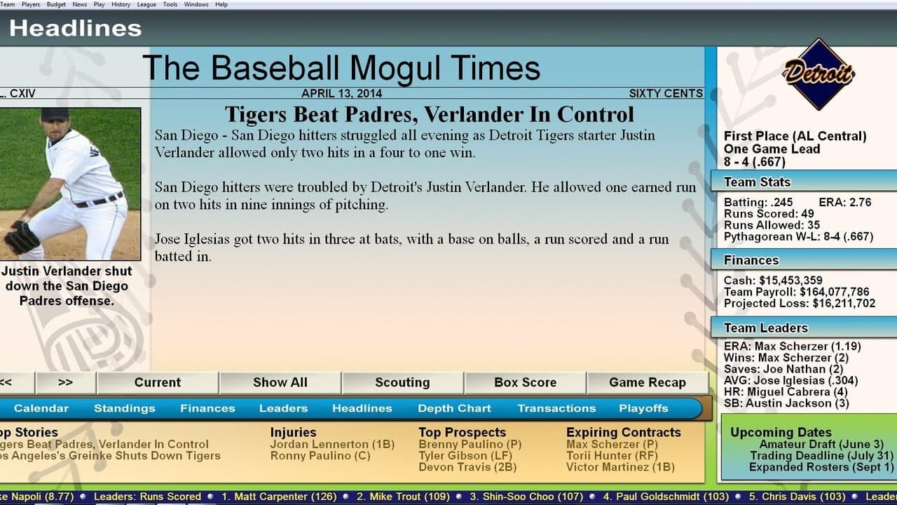 Baseball Mogul 2015 thumbnail 4