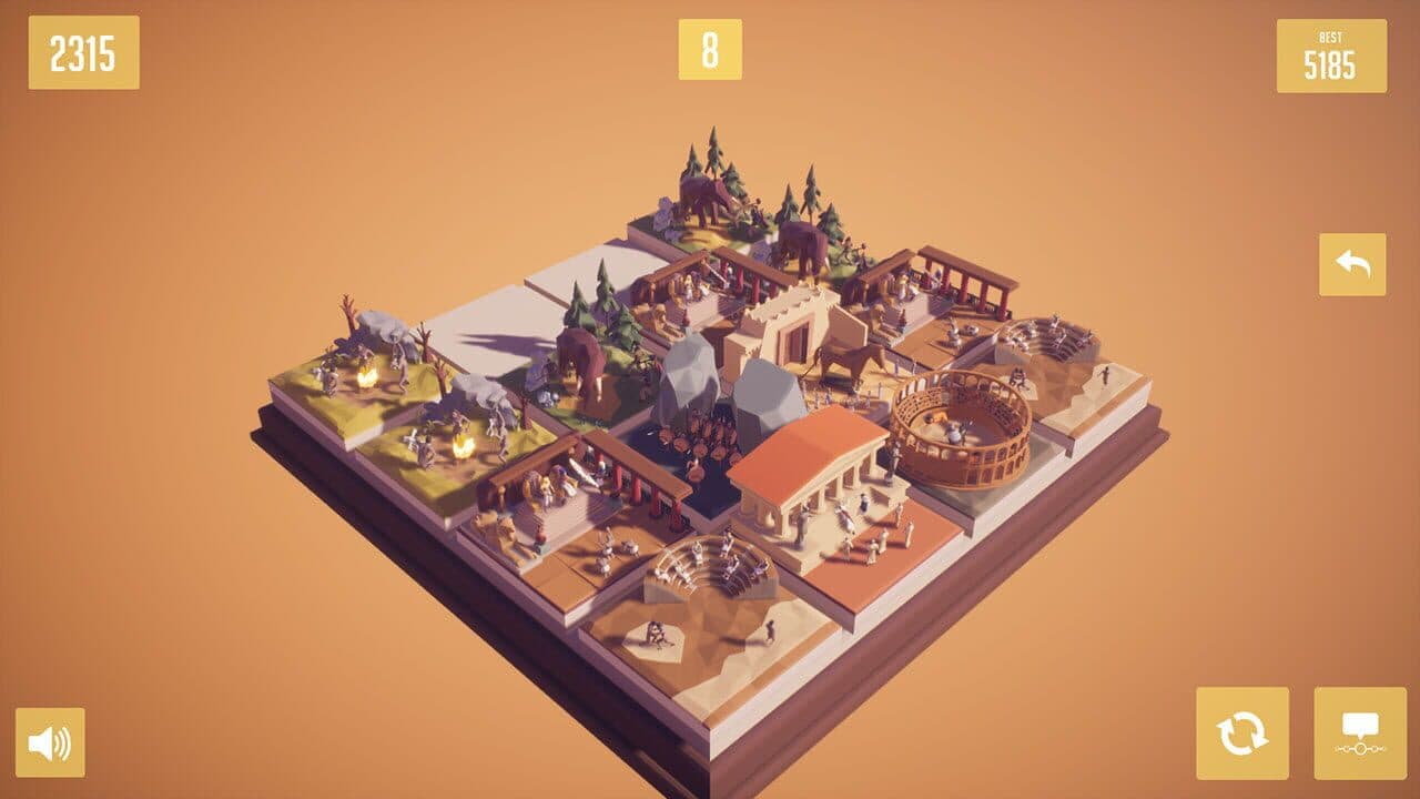 History2048: 3D puzzle number game screenshot 1